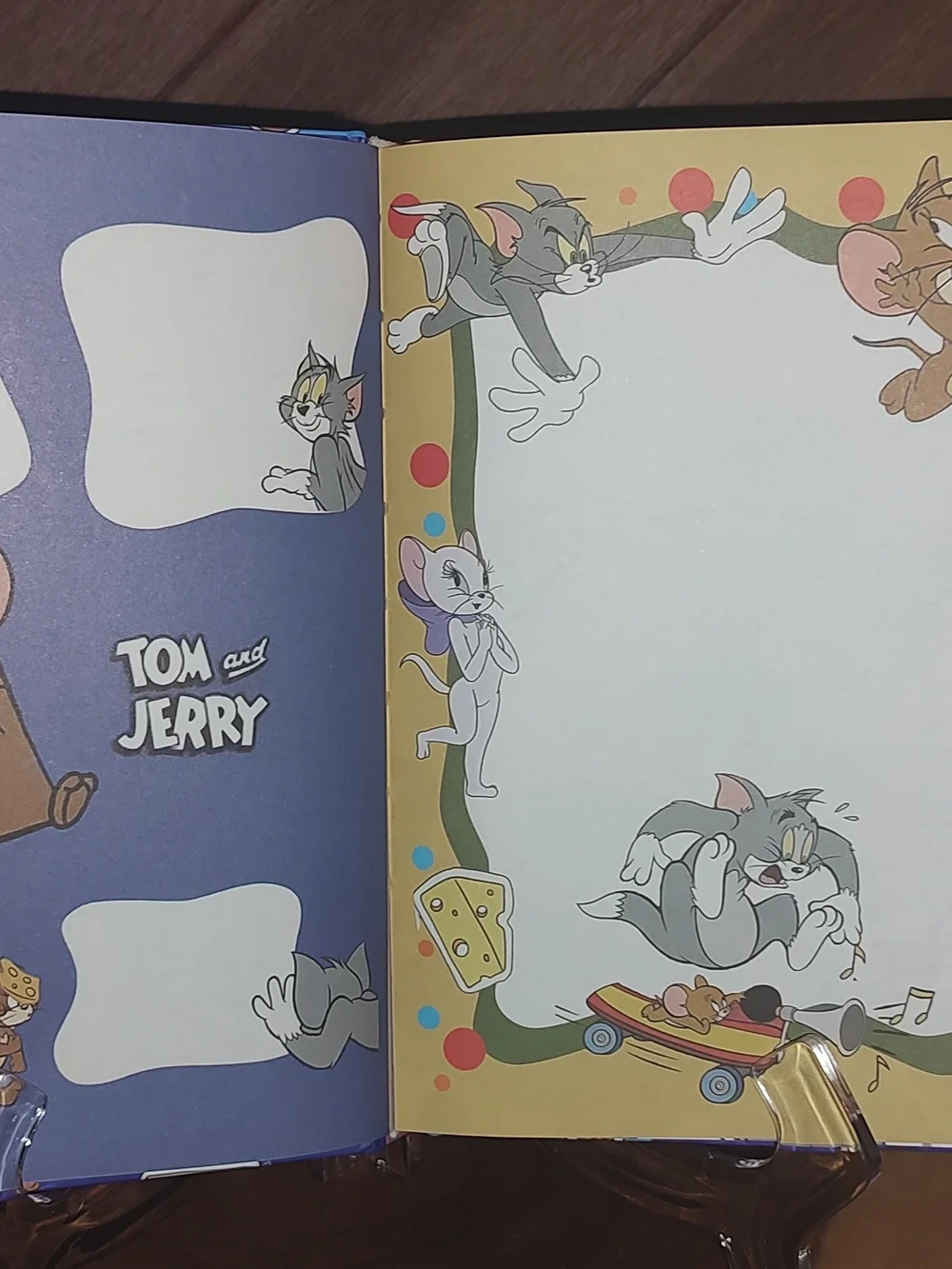 Tom and Jerry Graphic Hardcover Notebook - Colorful Cartoon Cover